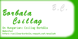 borbala csillag business card